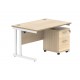 Core Desk With Underdesk Pedestal